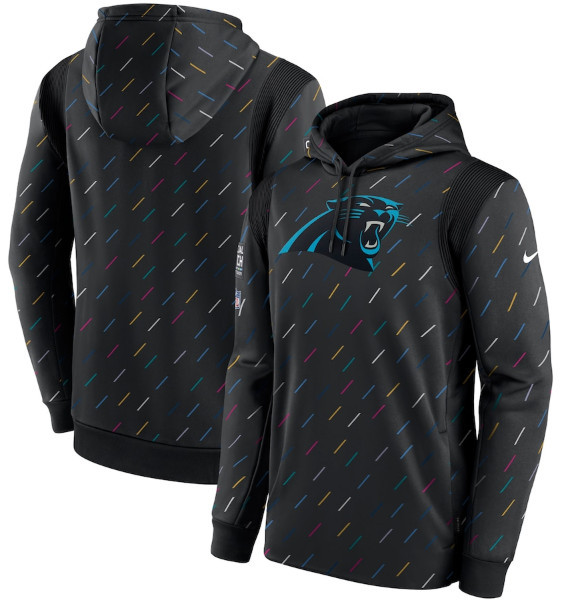 Men's Carolina Panthers 2021 Charcoal Crucial Catch Therma Pullover Hoodie Men's Carolina Panthers 2021 Charcoal Crucial Catch Therma Pullover Hoodie