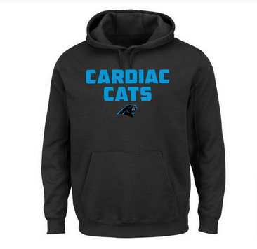 Men's Carolina Panthers Majestic Black Hot Phrase Pullover Hoodie Men's Carolina Panthers Majestic Black Hot Phrase Pullover Hoodie