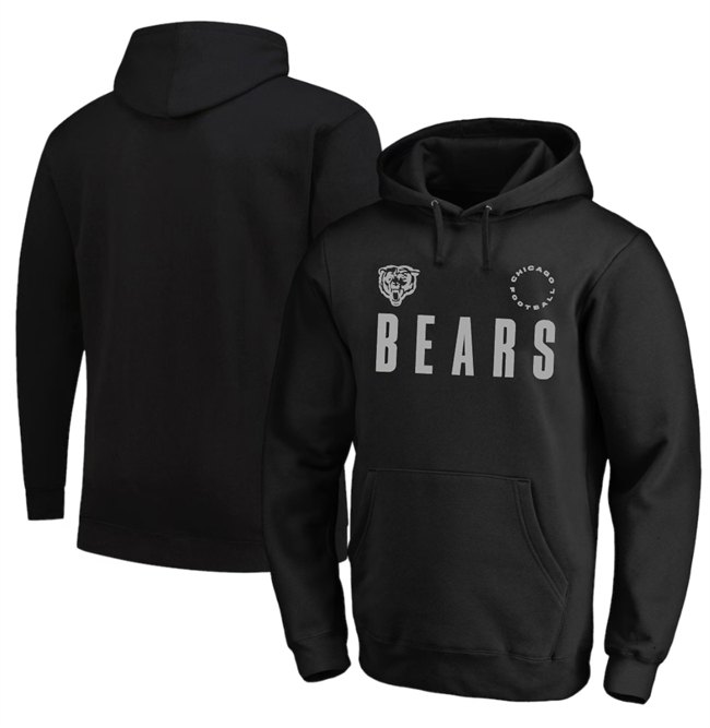 Men's Chicago Bears Black Big & Tall Chip Shot Hoodie Men's Chicago Bears Black Big & Tall Chip Shot Hoodie