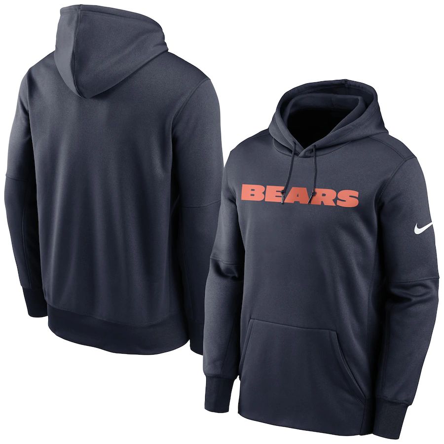 Chicago Bears Nike Fan Gear Wordmark Performance Pullover Hoodie Navy Chicago Bears Nike Fan Gear Wordmark Performance Pullover Hoodie Navy