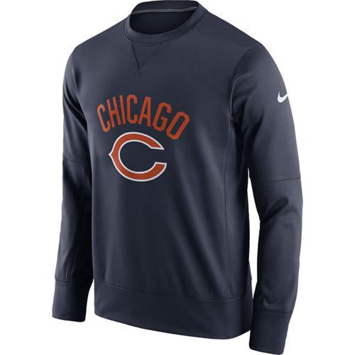 Men's Chicago Bears Nike Navy Sideline Circuit Performance Sweatshirt Men's Chicago Bears Nike Navy Sideline Circuit Performance Sweatshirt