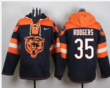 Nike Chicago Bears #35 Jacquizz Rodgers Navy Blue Player Pullover NFL Hoodie Nike Chicago Bears #35 Jacquizz Rodgers Navy Blue Player Pullover NFL Hoodie