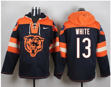 Nike Chicago Bears #13 Kevin White Navy Blue Player Pullover NFL Hoodie