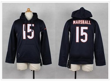 NEW Bears #15 Brandon Marshall Navy Blue Youth Pullover NFL Hoodie NEW Bears #15 Brandon Marshall Navy Blue Youth Pullover NFL Hoodie