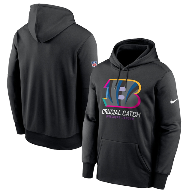 Men's Cincinnati Bengals Black 2024 Crucial Catch Club Pullover Hoodie Men's Cincinnati Bengals Black 2024 Crucial Catch Club Pullover Hoodie