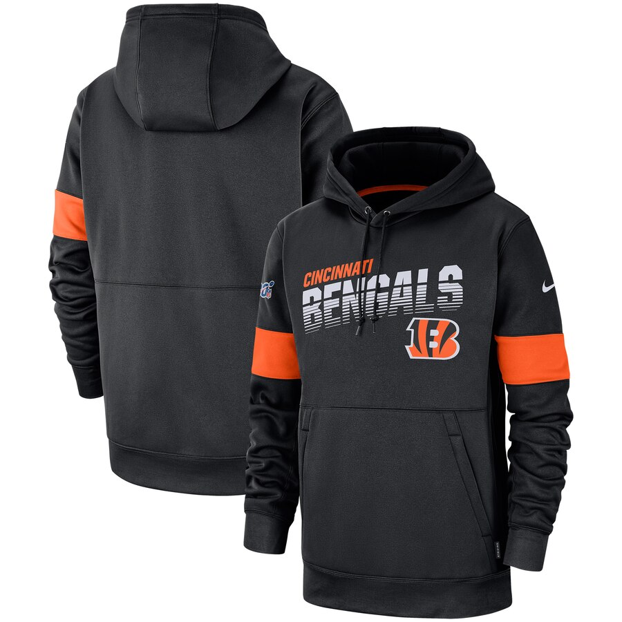 Cincinnati Bengals Nike Sideline Team Logo Performance Pullover Hoodie Black Cincinnati Bengals Nike Sideline Team Logo Performance Pullover Hoodie Black
