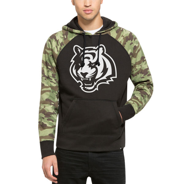 Men's Cincinnati Bengals '47 Black Alpha Hoodie Men's Cincinnati Bengals '47 Black Alpha Hoodie