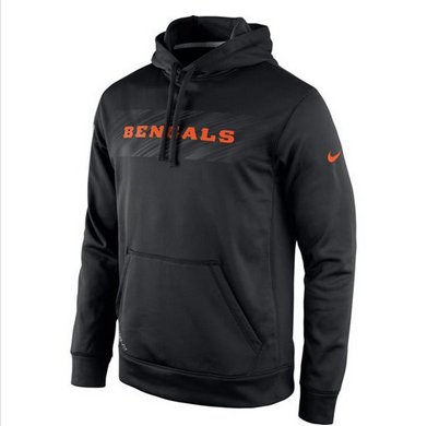 Cincinnati Bengals Nike KO Speed Wordmark Performance Hoodie Black Cincinnati Bengals Nike KO Speed Wordmark Performance Hoodie Black