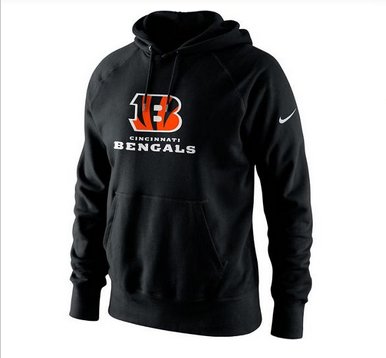 Men's Cincinnati Bengals Nike Black Lockup Pullover Hoodie