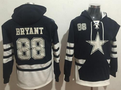 Nike Cowboys #88 Dez Bryant Navy Blue White Name & Number Pullover NFL Hoodie Nike Cowboys #88 Dez Bryant Navy Blue White Name & Number Pullover NFL Hoodie