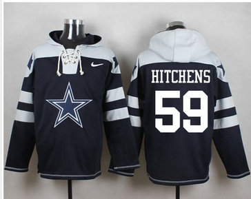 Nike Dallas Cowboys #59 Anthony Hitchens Navy Blue Player Pullover NFL Hoodie Nike Dallas Cowboys #59 Anthony Hitchens Navy Blue Player Pullover NFL Hoodie