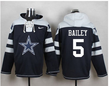 Nike Dallas Cowboys #5 Dan Bailey Navy Blue Player Pullover NFL Hoodie Nike Dallas Cowboys #5 Dan Bailey Navy Blue Player Pullover NFL Hoodie