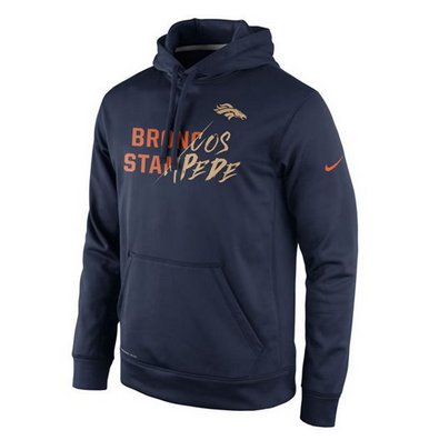 Denver Broncos Nike Gold Collection KO Pullover Performance Hoodie Navy Denver Broncos Nike Gold Collection KO Pullover Performance Hoodie Navy