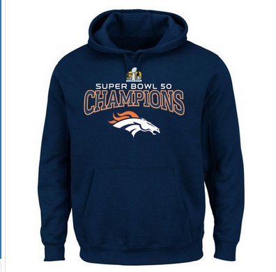 Denver Broncos Majestic Super Bowl 50 Champions Choice VIII Hoodie Navy Denver Broncos Majestic Super Bowl 50 Champions Choice VIII Hoodie Navy