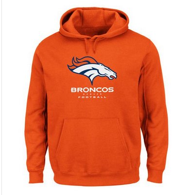 Denver Broncos Critical Victory Pullover Hoodie Orange