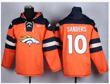 Nike Denver Broncos #10 Emmanuel Sanders Orange Player Pullover NFL Hoodie Nike Denver Broncos #10 Emmanuel Sanders Orange Player Pullover NFL Hoodie