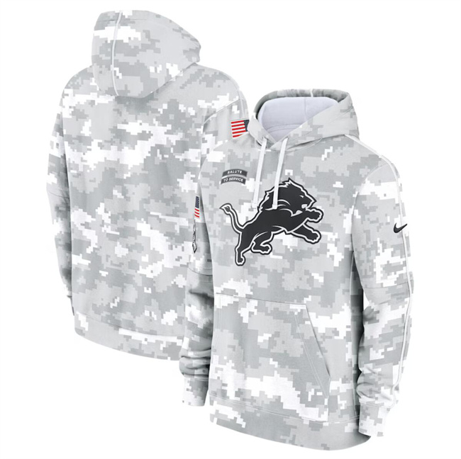 Men's Detroit Lions 2024 Arctic Camo Salute To Service Club Fleece Pullover Hoodie Men's Detroit Lions 2024 Arctic Camo Salute To Service Club Fleece Pullover Hoodie
