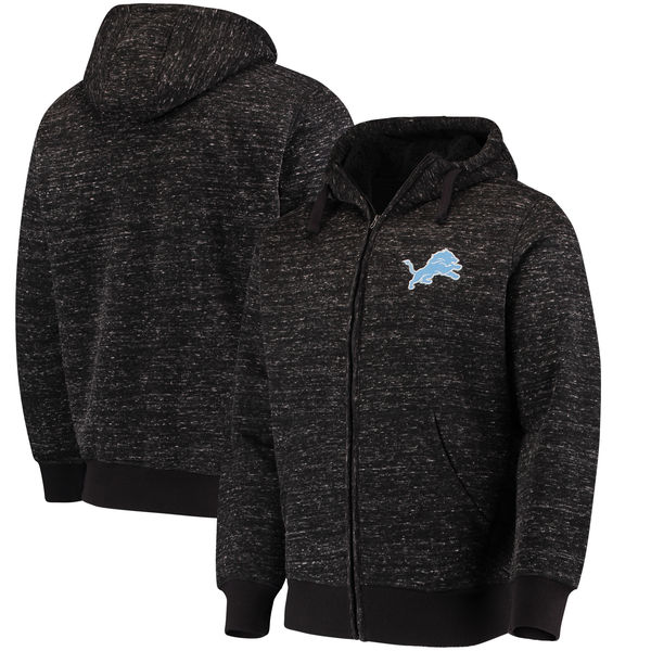 Detroit Lions G III Sports By Carl Banks Discovery Sherpa Full Zip Jacket Heathered Black Detroit Lions G III Sports By Carl Banks Discovery Sherpa Full Zip Jacket Heathered Black