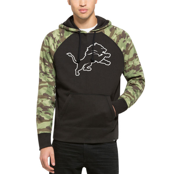Men's Detroit Lions '47 Black Alpha Hoodie Men's Detroit Lions '47 Black Alpha Hoodie