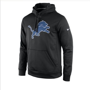 Men's Detroit Lions Nike Black Practice Performance Pullover Hoodie Men's Detroit Lions Nike Black Practice Performance Pullover Hoodie