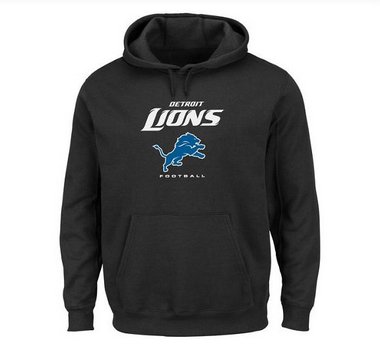 Men's Detroit Lions Black Critical Victory Pullover Hoodie Men's Detroit Lions Black Critical Victory Pullover Hoodie