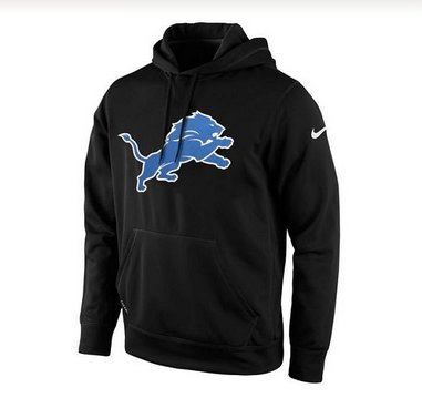 Men's Detroit Lions Nike Black KO Logo Essential Hoodie Men's Detroit Lions Nike Black KO Logo Essential Hoodie