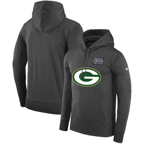 NFL Men's Green Bay Packers Nike Anthracite Crucial Catch NFL Men's Green Bay Packers Nike Anthracite Crucial Catch