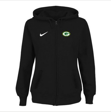 Women Green Bay Packers Stadium Rally Full Zip Hoodie Black Women Green Bay Packers Stadium Rally Full Zip Hoodie Black