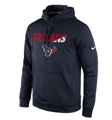 Houston Texans Nike Kick Off Staff Performance Pullover Hoodie Navy