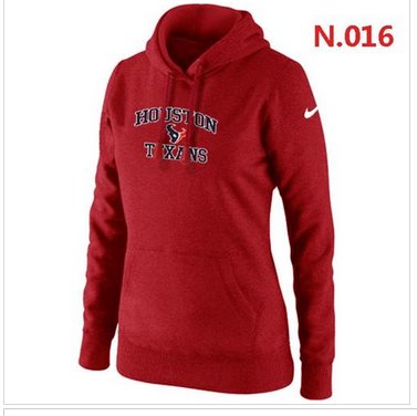 Women's NEW Houston Texans Heart & Soul Pullover Hoodie Red Women's NEW Houston Texans Heart & Soul Pullover Hoodie Red