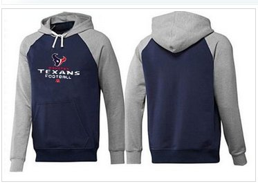 Houston Texans Critical Victory Pullover Hoodie Dark Blue & Grey