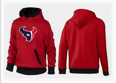 Houston Texans Logo Pullover Hoodie Red & Black