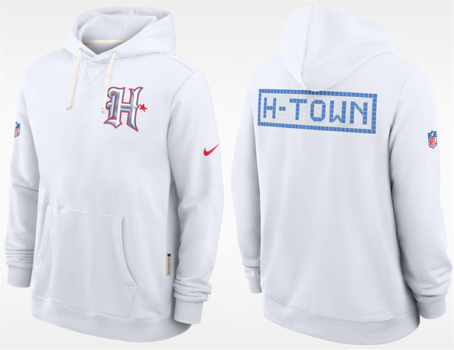 Men's Houston Texans White 2026 Rivalries Collection Pullover Hoodie Men's Houston Texans White 2026 Rivalries Collection Pullover Hoodie