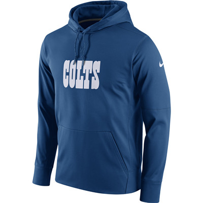 Men's Indianapolis Colts Nike Royal Circuit Wordmark Essential Performance Pullover Hoodie Men's Indianapolis Colts Nike Royal Circuit Wordmark Essential Performance Pullover Hoodie
