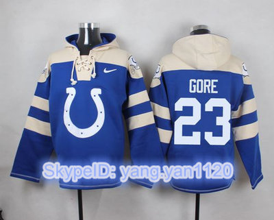 Nike Colts #23 Frank Gore Royal Blue Player Pullover NFL Hoodie Nike Colts #23 Frank Gore Royal Blue Player Pullover NFL Hoodie