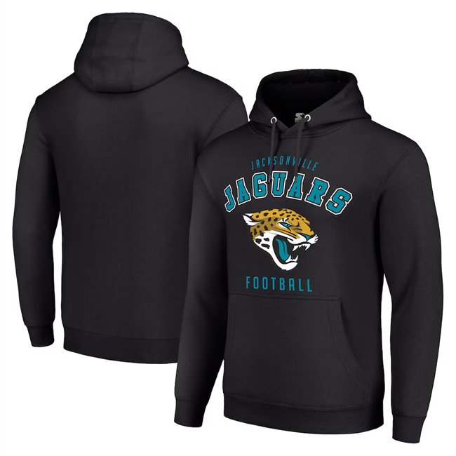 Men's Jacksonville Jaguars Black Pullover Hoodie Men's Jacksonville Jaguars Black Pullover Hoodie