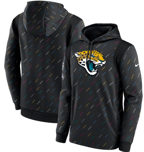 Men's Jacksonville Jaguars 2021 Charcoal Crucial Catch Therma Pullover Hoodie Men's Jacksonville Jaguars 2021 Charcoal Crucial Catch Therma Pullover Hoodie