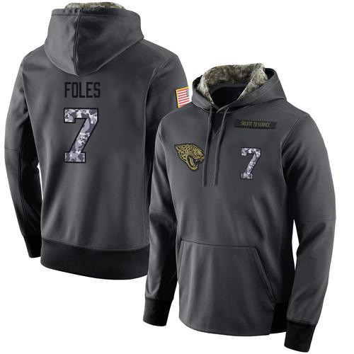 Football Men's Jacksonville Jaguars #7 Nick Foles Stitched Black Anthracite Salute to Service Player Performance Football Men's Jacksonville Jaguars #7 Nick Foles Stitched Black Anthracite Salute to Service Player Performance