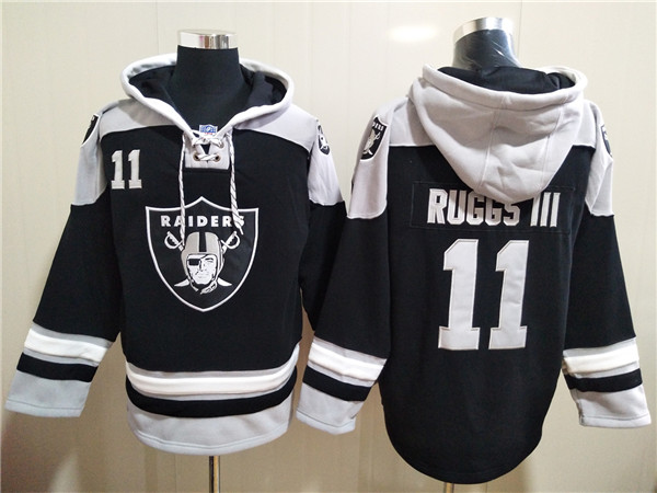 Men's Las Vegas Raiders #11 Henry Ruggs III Black Ageless Must-Have Lace-Up Pullover Hoodie Men's Las Vegas Raiders #11 Henry Ruggs III Black Ageless Must-Have Lace-Up Pullover Hoodie