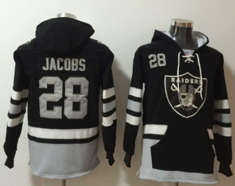 Men's Oakland Raiders #28 Josh Jacobs Hoodie Men's Oakland Raiders #28 Josh Jacobs Hoodie