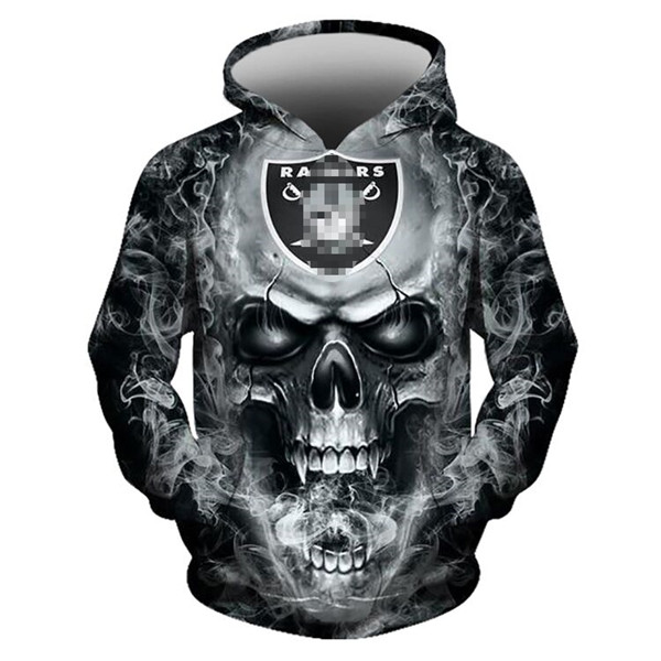 Okland Raiders Skull Hoodie Okland Raiders Skull Hoodie
