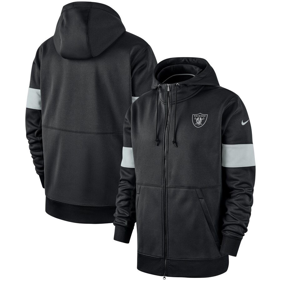 Oakland Raiders Nike Sideline Performance Full Zip Hoodie Black Oakland Raiders Nike Sideline Performance Full Zip Hoodie Black