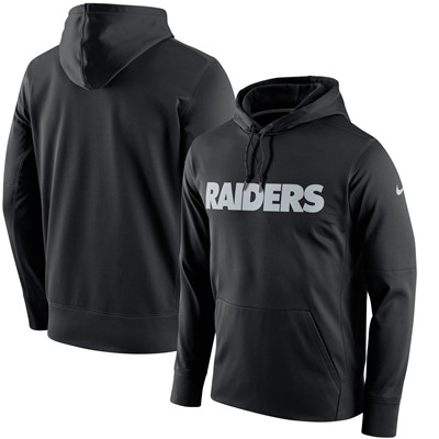 Men's Oakland Raiders Nike Black Circuit Wordmark Essential Performance Pullover Hoodie Men's Oakland Raiders Nike Black Circuit Wordmark Essential Performance Pullover Hoodie