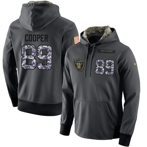 NFL Men's Nike Oakland Raiders #89 Amari Cooper Stitched Black Anthracite Salute to Service Player Performance Hoodie NFL Men's Nike Oakland Raiders #89 Amari Cooper Stitched Black Anthracite Salute to Service Player Performance Hoodie