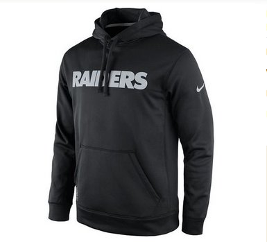 Men's Oakland Raiders Nike Black KO Wordmark Performance Hoodie Men's Oakland Raiders Nike Black KO Wordmark Performance Hoodie