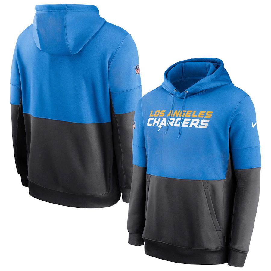 Los Angeles Chargers Nike Sideline Impact Lockup Performance Pullover Hoodie Powder Blue Charcoal Los Angeles Chargers Nike Sideline Impact Lockup Performance Pullover Hoodie Powder Blue Charcoal