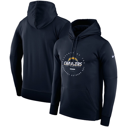 Men's Los Angeles Chargers Nike Navy Sideline Property Of Wordmark Logo Performance Pullover Hoodie Men's Los Angeles Chargers Nike Navy Sideline Property Of Wordmark Logo Performance Pullover Hoodie
