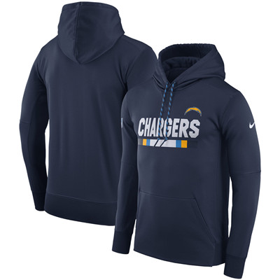 Men's Los Angeles Chargers Nike Navy Sideline Team Name Performance Pullover Hoodie Men's Los Angeles Chargers Nike Navy Sideline Team Name Performance Pullover Hoodie