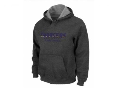 San Diego Charger Authentic font Pullover Hoodie D.Grey