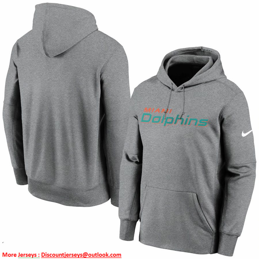 Miami Dolphins Nike Fan Gear Wordmark Performance Pullover Hoodie Heathered Charcoal Miami Dolphins Nike Fan Gear Wordmark Performance Pullover Hoodie Heathered Charcoal